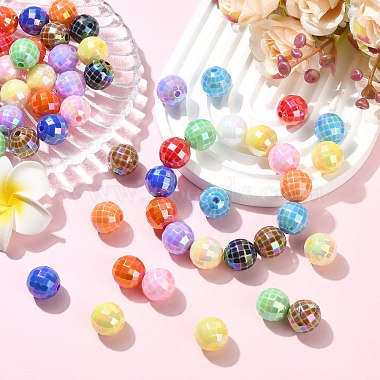 100Pcs UV Plating Opaque Acrylic Beads(MACR-CJ0002-48)-6