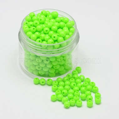 perles d'espacement acryliques rondes opaques(MACR-I036-4mm-M)-3