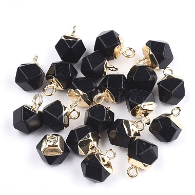 Golden Others Black Stone Charms