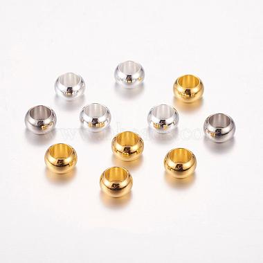 7mm Rondelle Brass Beads