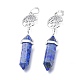 Lapis-lazuli naturelles ont fait de gros pendentifs(G-D0021-01P-10)-3