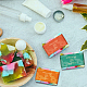 PandaHall Elite 90Pcs Rectangle with Flower Pattern & Word Handmade Soap Paper Tag(DIY-PH0002-77D)-4