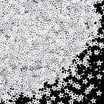100G PET Paillette/Sequins Pendants, Star Charm, Ornament Accessorie, Silver, 5x5.5x0.2mm, Hole: 0.9mm, about 30303pcs/100g(KY-CY0001-24B)