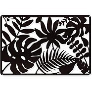 Iron Wall Art Decorations, for Front Porch, Living Room, Kitchen, Matte Style, Leaf Pattern, 200x300x1mm(HJEW-WH0067-076)