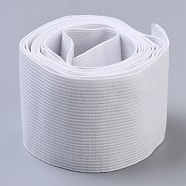 (Defective Closeout Sale), Flat Elastic Rubber Band, for Webbing Garment Sewing Accessories, White, 50mm, about 5.46 yards(5m)/bundle(EC-XCP0001-12)