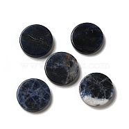 Natural Sodalite Cabochons, Flat Round, 15x2.5~3mm(G-A213-05A)