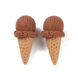 Imitation Food Resin Ice Cream Display Decorations, Dollhouse Decorations Accessories, Sienna, 34x16.5mm(RESI-P040-01C)