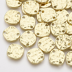Alloy Links connectors, Flat Round, Light Gold, 11.5x11x2mm, Hole: 1.4mm(PALLOY-S125-020)
