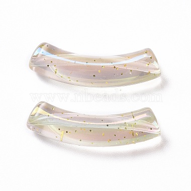 Placage uv perles acryliques transparentes irisées(X-OACR-A016-02)-2