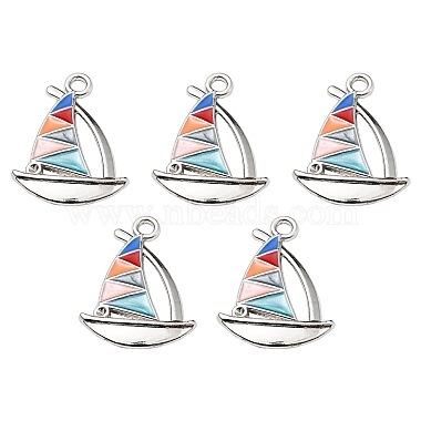 Platinum Colorful Vehicle Alloy+Enamel Pendants