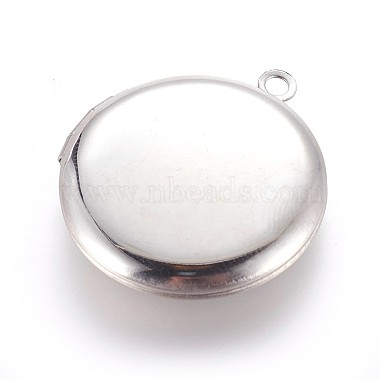 Stainless Steel Color Flat Round 316 Surgical Stainless Steel Pendants