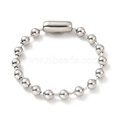 304 ensemble collier et bracelet chaîne boule en acier inoxydable(STAS-D181-02P-01A)-3