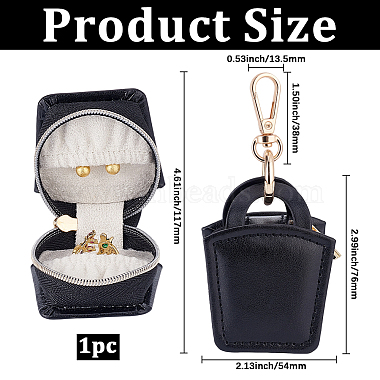 Mini PU Leather Ring Organizer Boxes(CON-BBC0001-31A)-2