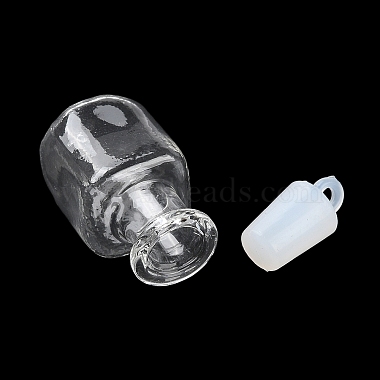 pendentifs de bouteille de souhait en verre clair(GLAA-A010-01F)-3