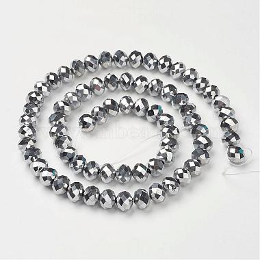 Chapelets de perles en verre galvanoplastique(GR7X10MMY-S)-3