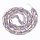 Chapelets de perles en verre opaque de couleur unie(EGLA-T008-12A)-2