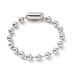 304 ensemble collier et bracelet chaîne boule en acier inoxydable(STAS-D181-02P-01A)-3