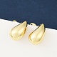 Rack Plating Brass Teardrop Stud Earrings(EJEW-R150-05G)-2