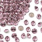 Preciosa&reg MAXIMA Crystal Round Stones, Czech Crystal, Dura Foiling, Round(431 11 615 Chaton), 20020 Light Amethyst, SS18(4.2~4.4mm)(Y-PRC-RBSS18-20020)