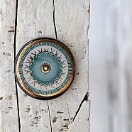 Acrylic Evil Eye Wall Hanging, Decorations, Home Decoration, Flat Round, 200x3mm(PW-WG85776-03)