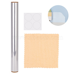 Plastic Electrostatic Wall Protective Film, Clear Removable Static Cling Film Wall Protector, for Anti Scratch Wallpaper, Rectangle, 400x0.1mm, 5m/roll(DIY-WH0504-97)