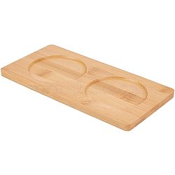 Bamboo Tea Serving Tray, for Serving Breakfast, Appetizers, Cheese, Tea, Coffee, 22.1x11x1cm(AJEW-WH0113-71)