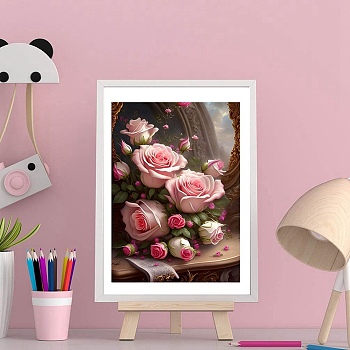 DIY Tree/Flower Pattern 5D Diamond Painting Kits, Pink, 400x300mm
