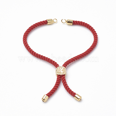 Nylon Twisted Cord Bracelet Making(MAK-T003-07G)-3