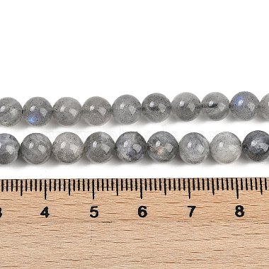 Nature Labradorite Round Bead Strands(G-I156-01-6mm-01)-2