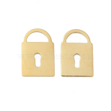 Real 14K Gold Plated Lock 304 Stainless Steel Chain Extender Drop