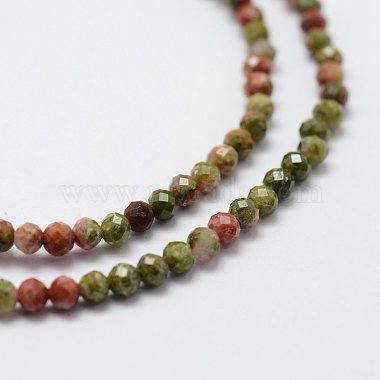 Natural Unakite Beads Strands(G-K185-05)-3