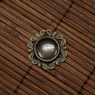 12mm Clear Domed Glass Cabochon Cover for Flower DIY Photo Brass Cabochon Making(DIY-X0113-AB-NF)-2
