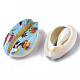 Printed Natural Cowrie Shell Beads(X-SSHEL-R047-01-C01)-3