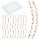 80Pcs Rack Plating Brass Curved Tube Beads(KK-CN0002-22)-1