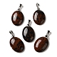 pendentifs d'obsidienne en acajou naturel(G-Z055-03P-22)-1