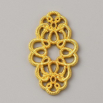 Alloy Connector Charms, Chinese Knot Links, Golden, 31x17.5x1.5mm, Hole: 1.5mm