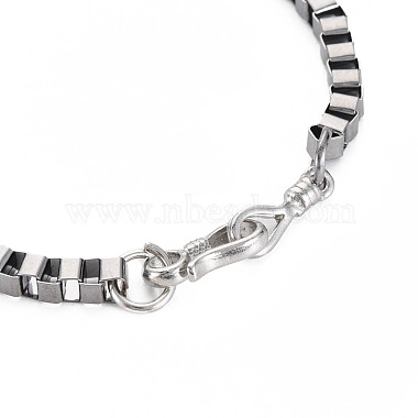 Alloy Box Chain Bracelet for Men Women(BJEW-N015-013)-3