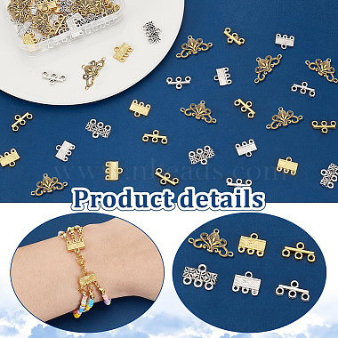 84Pcs 6 Styles Alloy Chandelier Components Links(FIND-PH0020-20)-4