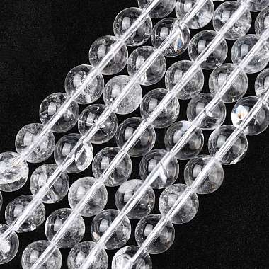 Clear Round Quartz Crystal Beads