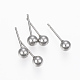 201 Stainless Steel Ball Stud Earrings(STAS-H413-02P-B)-1
