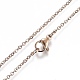 304 Stainless Steel Pendant Necklaces(NJEW-Z006-01RG)-2