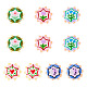 10Pcs 5 Styles Baking Paint Glass Enamel Beads(LAMP-TA0002-50A)-1