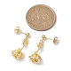 Flower Brass Dangle Earrings(EJEW-TA00495)-3