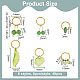 24Pcs 6 Styles Plastic & Glass Dreadlocks Beads(PALLOY-AB00069)-2
