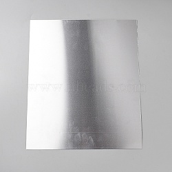 Aluminum Heat Transfer Printing Blank Bndicator Plate, White, 300x250x0.5mm(DIY-WH20001-52D-01)
