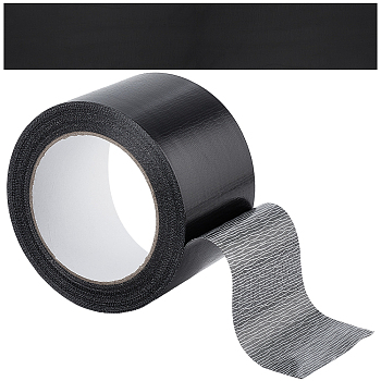 Adhesive Patch Tape, Floor Marking Tape, for Fixing Carpet, Clothing Patches, Black, 70x0.3mm, about 20m/roll