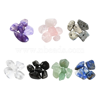 7スタイルの天然宝石用原石チップビーズ(G-FS0001-85)-3