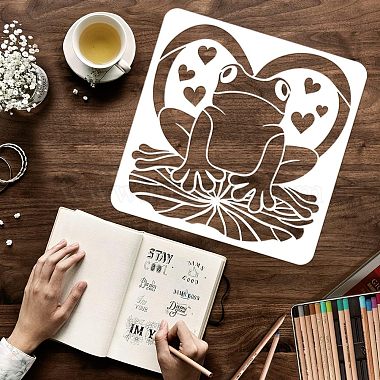 Plastic Reusable Drawing Painting Stencils Templates(DIY-WH0172-524)-3