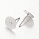 Earring Stud Ear Nail Iron Flat Base Cup Post Earring Findings(X-E174-S)-2