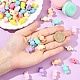 100Pcs Rubberized Style Acrylic Beads(SACR-YW0002-06)-3